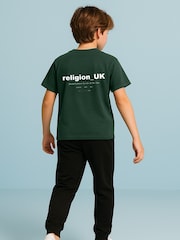 Religion Green Oversized 3/4 Sleeve T-Shirt - Image 3 of 3
