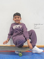 Religion Purple Oversized Hopey Sweatshirt - Image 2 of 3