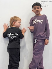 Religion Purple Oversized Hopey Sweatshirt - Image 3 of 3