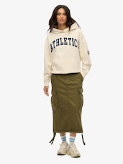 Superdry Green Cargo Midi Skirt - Image 1 of 7