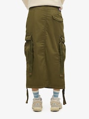 Superdry Green Cargo Midi Skirt - Image 2 of 7