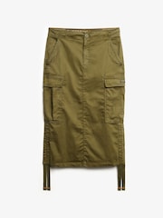 Superdry Green Cargo Midi Skirt - Image 6 of 7