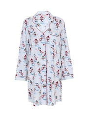 Cyberjammies Red Long Sleeve Printed Jersey Nightshirt - Image 4 of 4
