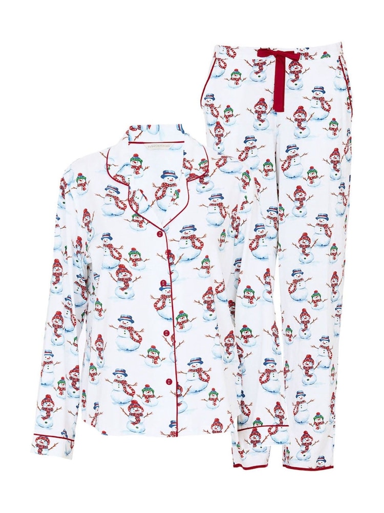Cyberjammies Red Revere Printed Jersey Pyjamas Set - Image 4 of 4