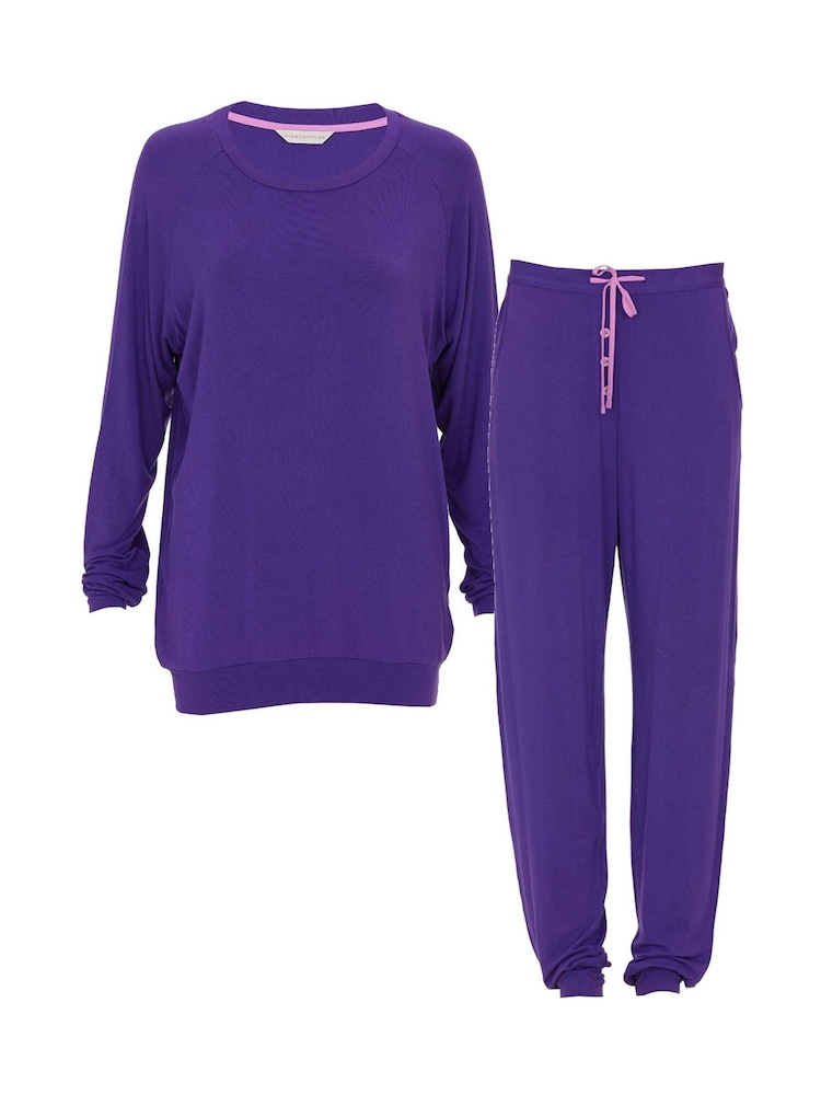 Cyberjammies Purple Revere Jersey Pyjamas Set - Image 4 of 4 Cyberjammies Purple Revere Jersey Pyjamas Set - Image 4 of 4