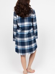 Cyberjammies Blue Long Sleeve Check Nightshirt - Image 2 of 4