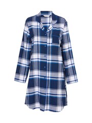 Cyberjammies Blue Long Sleeve Check Nightshirt - Image 4 of 4