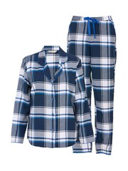 Cyberjammies Blue Long Sleeved Check Pyjamas Set - Image 3 of 4