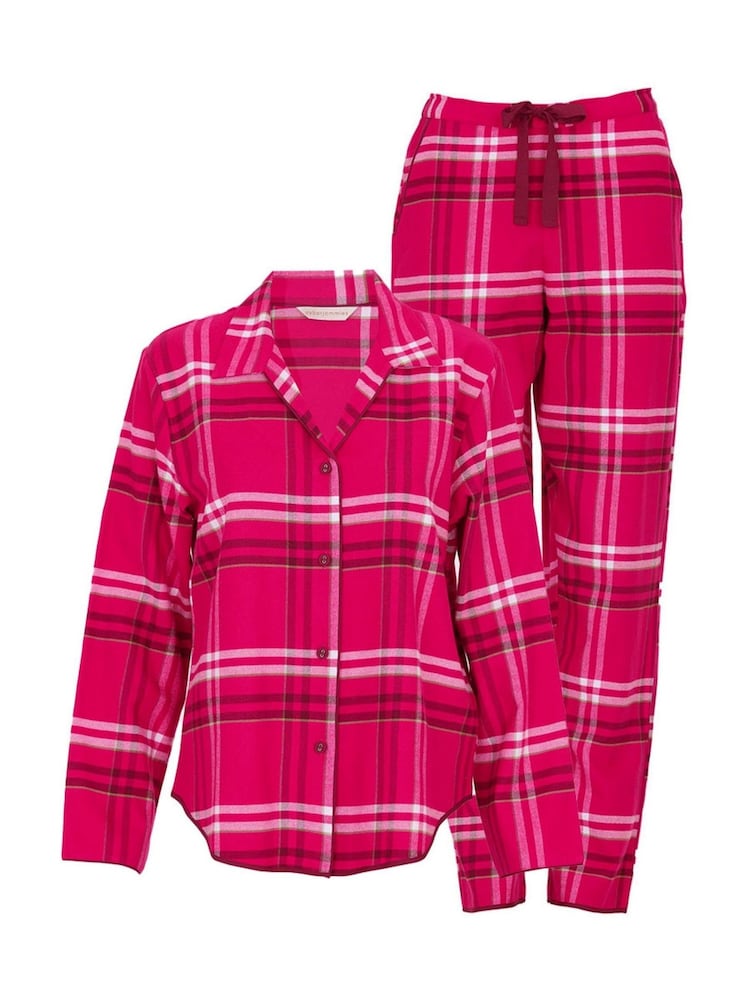Cyberjammies Pink Long Sleeved Check Pyjamas Set - Image 4 of 4 Cyberjammies Pink Long Sleeved Check Pyjamas Set - Image 4 of 4