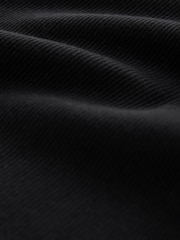 Black/White Ribbed Racer Tank Vest Sleeveless Top - Image 4 of 11