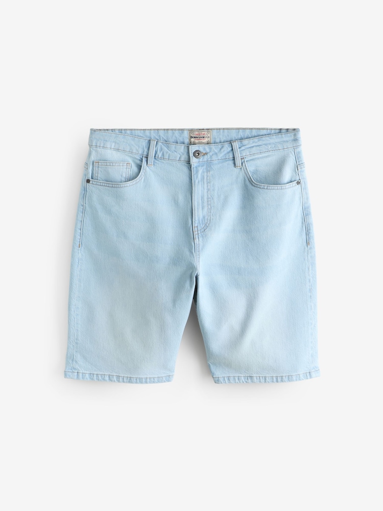Denim Bleach Wash Denim Shorts - Image 1 of 1
