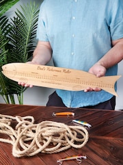 Personalised Funny Bamboo Fishermans Ruler By Oakdene - Image 1 of 2
