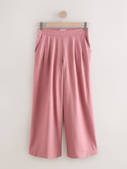 ផ្កាឈូក Pink - ខោជើងវែងជាមួយក្រណាត់ទេសឯក - រូបភាព 5 នៃ 7