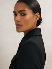 Reiss Black Vesta Atelier Wool Belted Jacket - Image 3 of 7