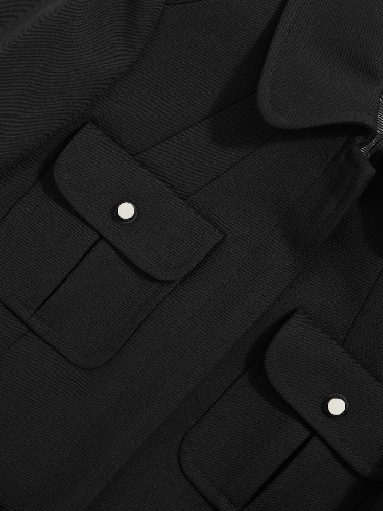 Reiss Black Vesta Atelier Wool Belted Jacket - Image 7 of 7