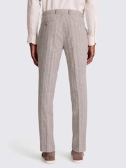 MOSS Natural Slim Fit Stripe Trousers - Image 2 of 3