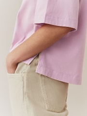 粉紅色/藍色/綠色/黃色/白色 - Relaxed Boxy Elbow Length Crew Neck T-Shirt 3 Pack - 圖片 11/12