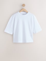 粉紅色/藍色/綠色/黃色/白色 - Relaxed Boxy Elbow Length Crew Neck T-Shirt 3 Pack - 圖片 4/12