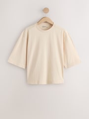 粉紅色/藍色/綠色/黃色/白色 - Relaxed Boxy Elbow Length Crew Neck T-Shirt 3 Pack - 圖片 6/12