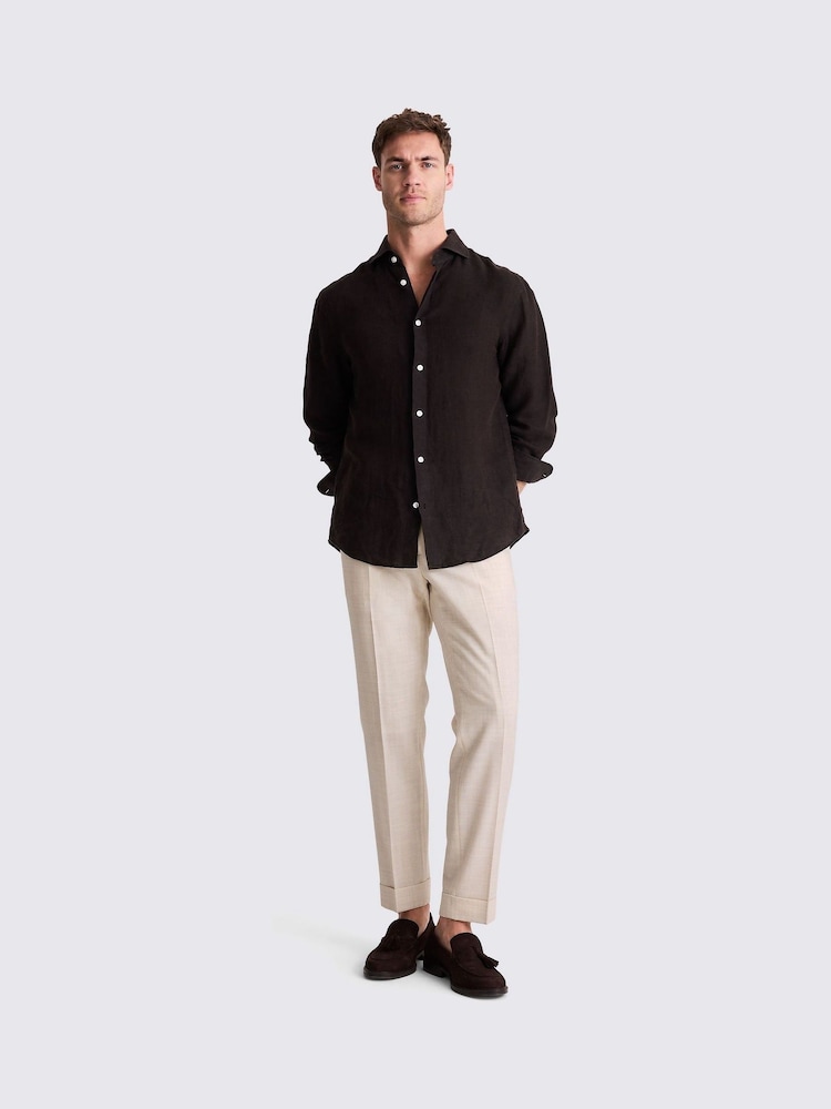 MOSS Natural Wool Tailored Trousers - Image 2 of 3 MOSS Natural Wool Tailored Trousers - Image 2 of 3