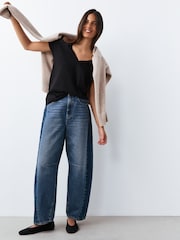 Black/Grey/Pink Cap Sleeve T-Shirts 7 Pack - Image 11 of 13