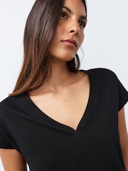 Black/Grey/Pink Cap Sleeve T-Shirts 7 Pack - Image 13 of 13