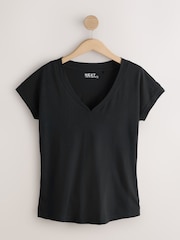 Black/Grey/Pink Cap Sleeve T-Shirts 7 Pack - Image 8 of 13