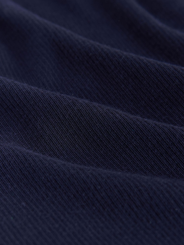 כחול כהה - חולצה צמודה עם צווארון ומרקם ריב - תמונה 8 מתוך 8 כחול כהה - חולצה צמודה עם צווארון ומרקם ריב - תמונה 8 מתוך 8