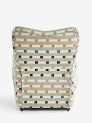 Chunky Stripe Geo Grey Wilson Highback Riser Recliner Armchair - Image 12 of 13