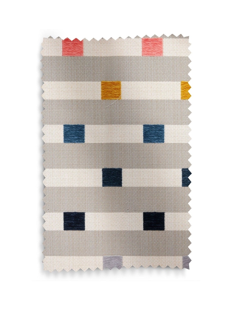 Chunky Stripe Geo Grey Wilson Highback Riser Recliner Armchair - Image 13 of 13