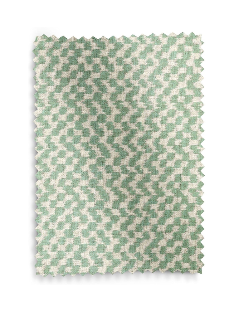 Ikat Print Basil Green Prescott Armchair - Image 9 of 9 Ikat Print Basil Green Prescott Armchair - Image 9 of 9