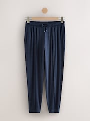 Navy Jersey Joggers - Image 6 of 8
