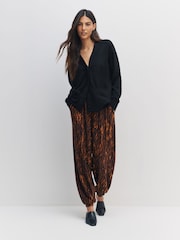 Animal Print Jersey Harem Joggers - Image 1 of 8
