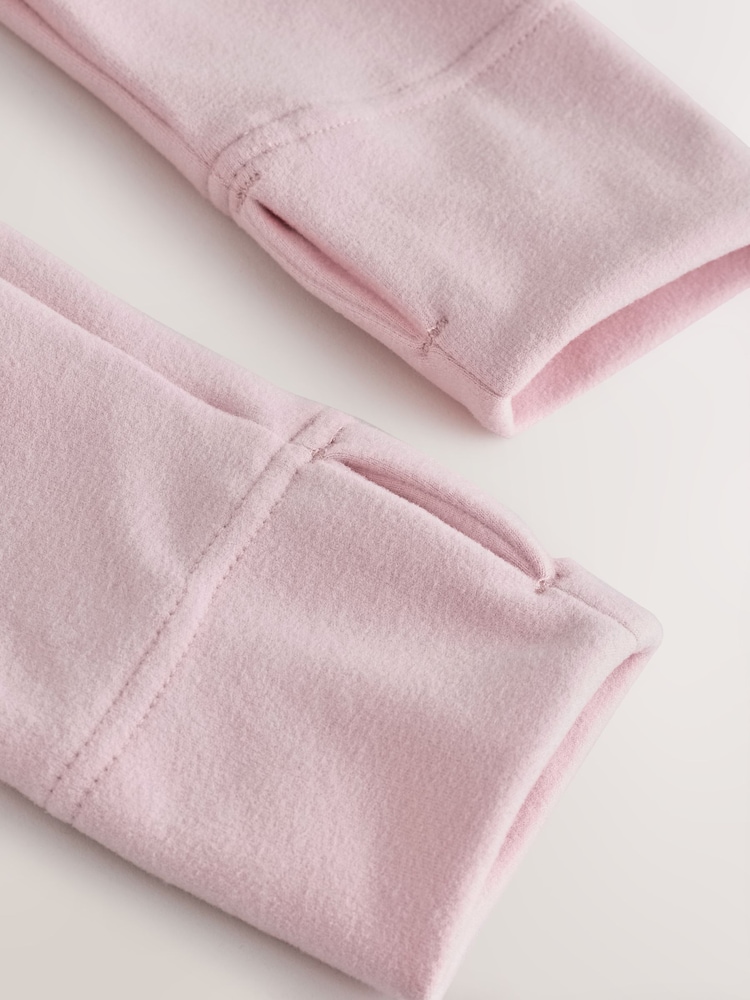 Light Pink Thermal Soft Touch Long Sleeve High Neck Top - Image 7 of 7 Light Pink Thermal Soft Touch Long Sleeve High Neck Top - Image 7 of 7