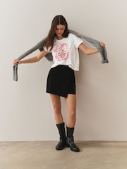 Ecru Embellished Coffee Club Short Sleeve Top - Image 2 of 7