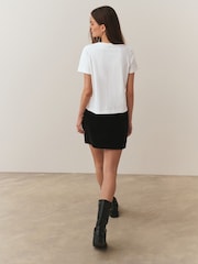 Ecru Embellished Coffee Club Short Sleeve Top - Image 3 of 7