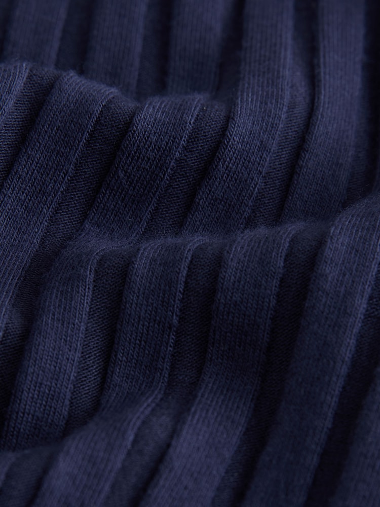 Buy Navy Blue Ribbed Button Through Sleeveless Top from Next Ireland