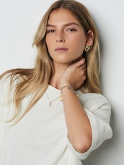 Ecru Short Sleeve Lace Hem T-Shirt - Image 4 of 7