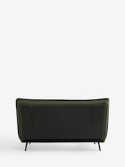 Casual Boucle Olive Green Piers Double Sofa Bed - Image 11 of 12