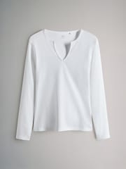 The Set Black/Brown/Neutral/White 4 Pack Notch Neck T-Shirts - Image 3 of 7