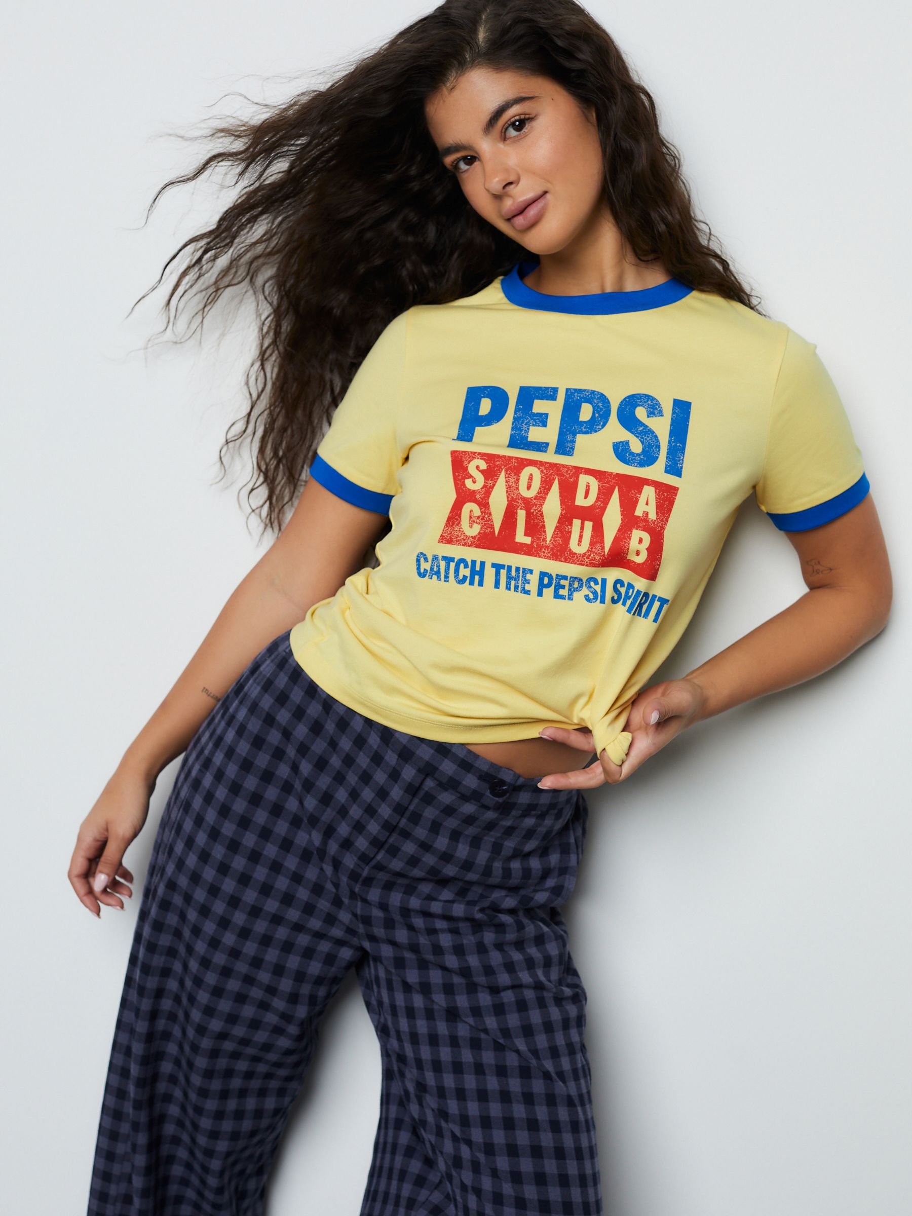 Buy Yellow Pepsi Graphic Ringer T Shirt From Next USA Buy Yellow Pepsi Graphic Ringer T Shirt From Next USA