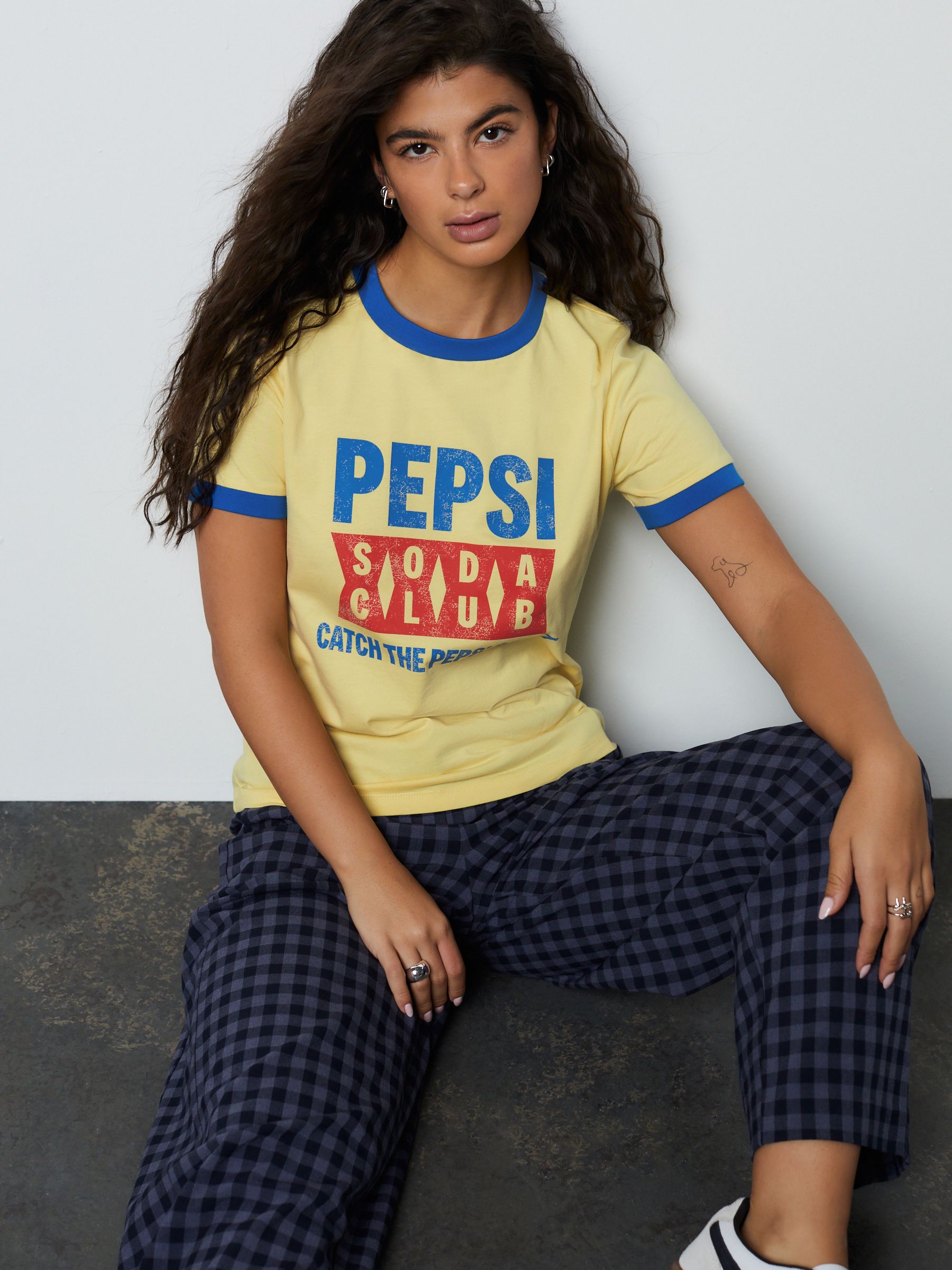 Buy Yellow Pepsi Graphic Ringer T Shirt From The Next UK Online Shop Buy Yellow Pepsi Graphic Ringer T Shirt From The Next UK Online Shop