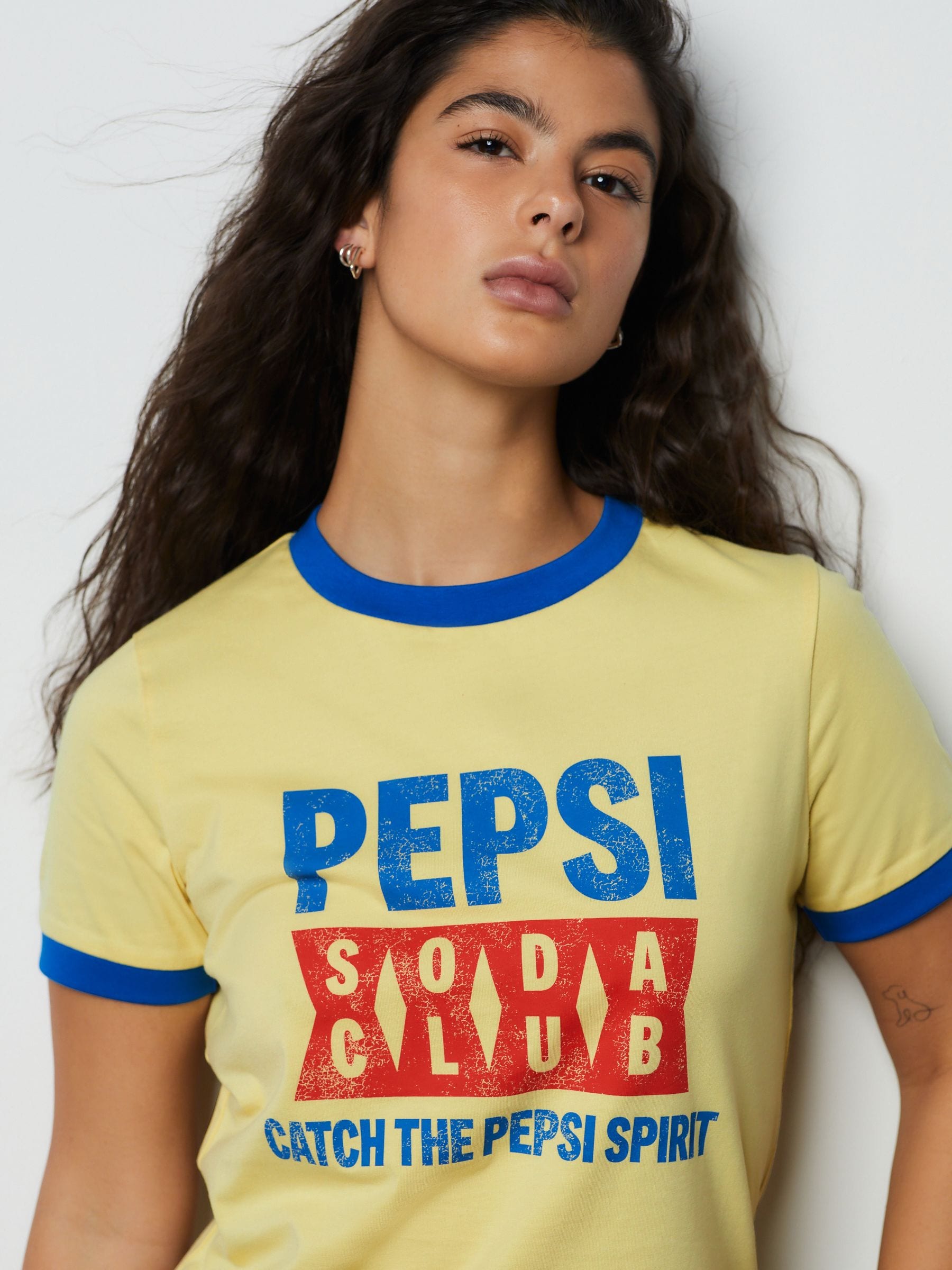 Buy Yellow Pepsi Graphic Ringer T-Shirt from Next USA
