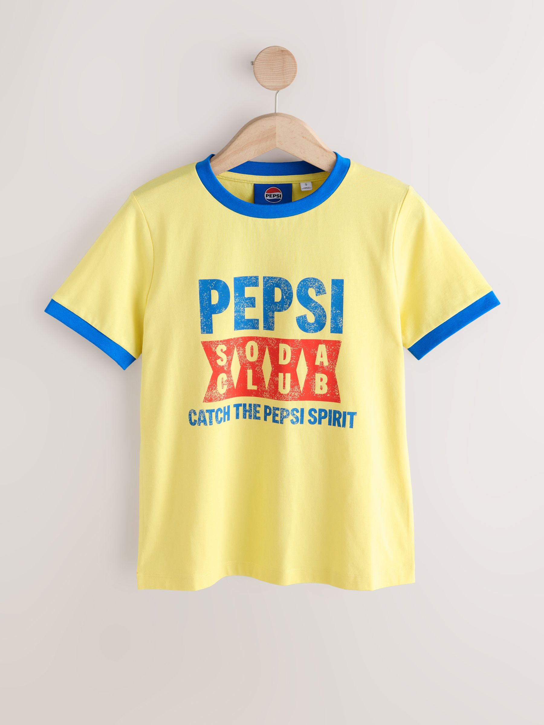 Buy Yellow Pepsi Graphic Ringer T-Shirt from Next USA
