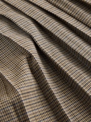 Brown Check Pleated Pull On Mini Skirt - Image 6 of 7