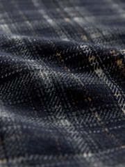 Navy Blue Check Brushed Mini Skirt - Image 7 of 7