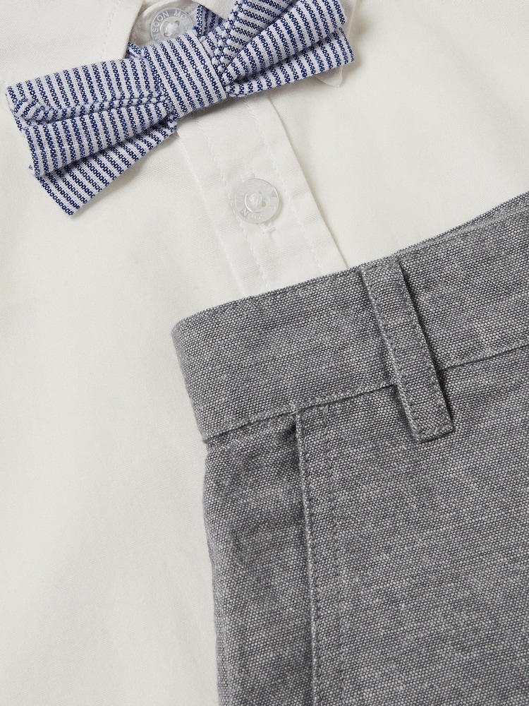Monsoon Grey Smart Shorts Set 2 piece - Image 3 of 3 Monsoon Grey Smart Shorts Set 2 piece - Image 3 of 3