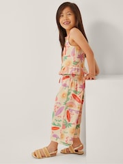 Monsoon Natural Palm Print Top and Trousers Set - Image 4 of 4