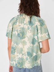 Whistles Floral Print Tie Neck Blouse - Imagen 2 de 4