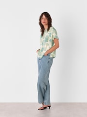 Whistles Floral Print Tie Neck Blouse - Imagen 3 de 4